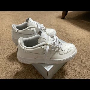 All White Nike Air Force 1’s